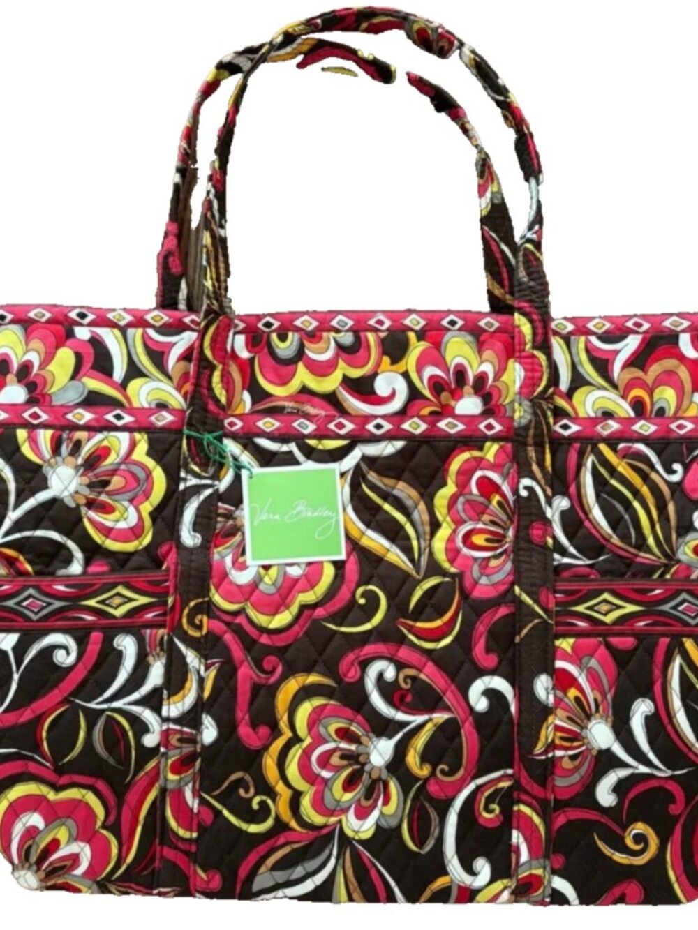 Vera Bradley Super Tote Large Puccini Floral Quilted Cotton NWT RETIRED RARE